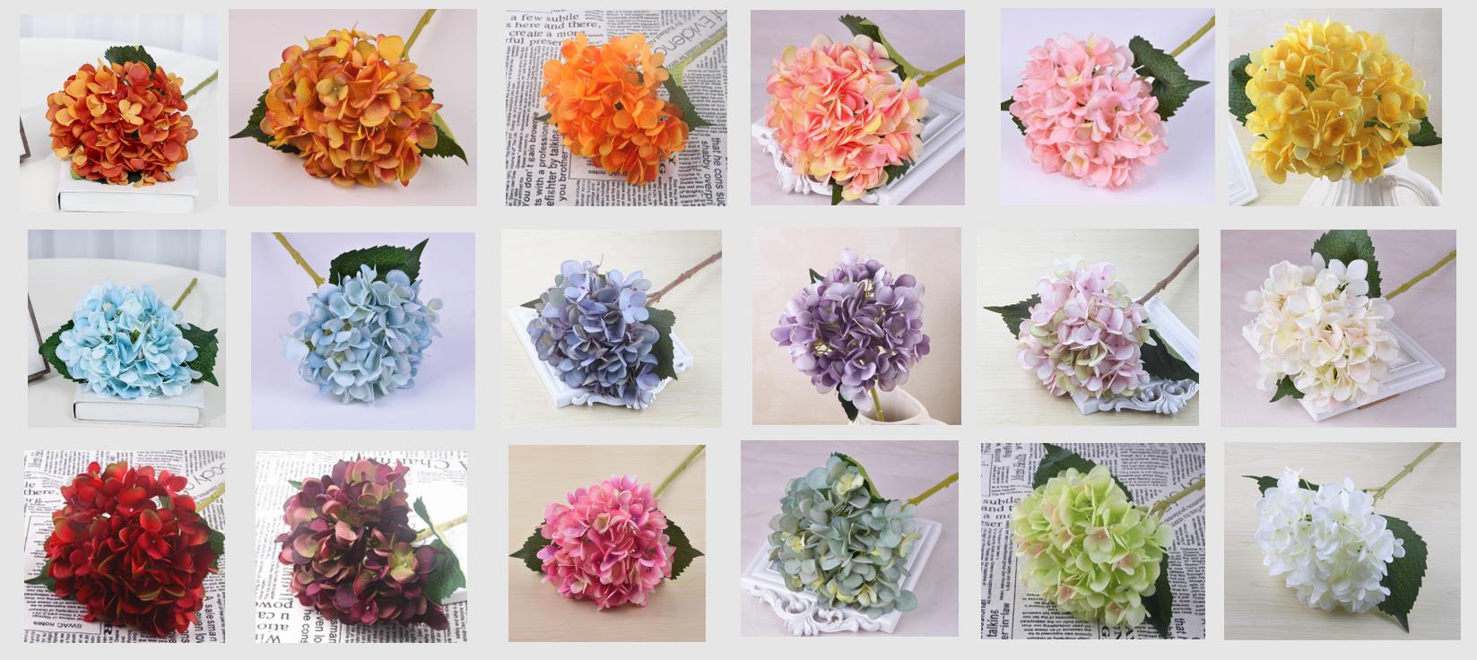 Hoa Cẩm tú cầu đa sắc vải lụa cao cấp HNT0510 | Flexdecor VN | 9
