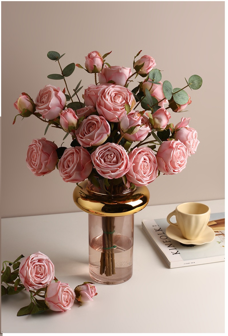 Hoa hồng Ecuador dạng bó trang trí phòng khách BHM7512 | Flexdecor VN | 15