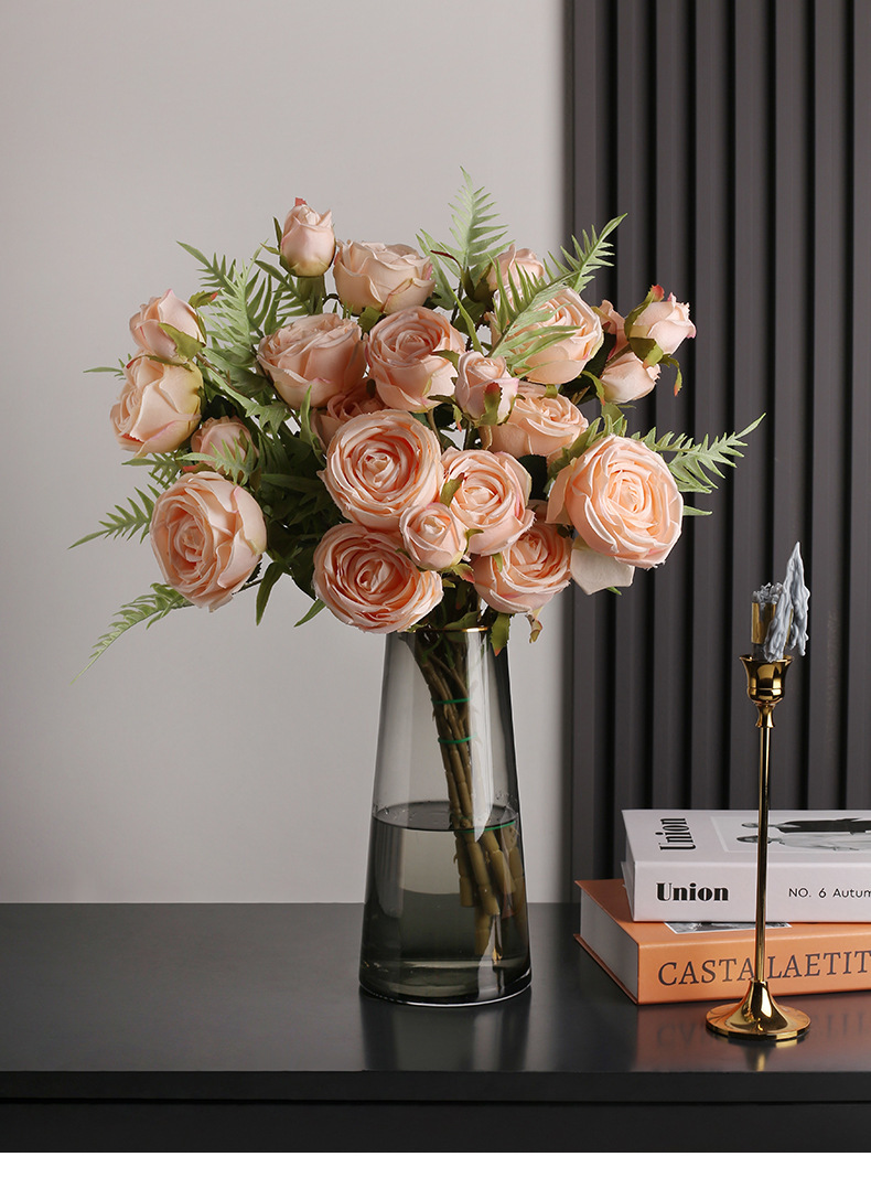 Hoa hồng Ecuador dạng bó trang trí phòng khách BHM7512 | Flexdecor VN | 5