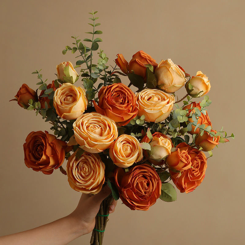 Hoa hồng Ecuador dạng bó trang trí phòng khách BHM7512 | Flexdecor VN | 25