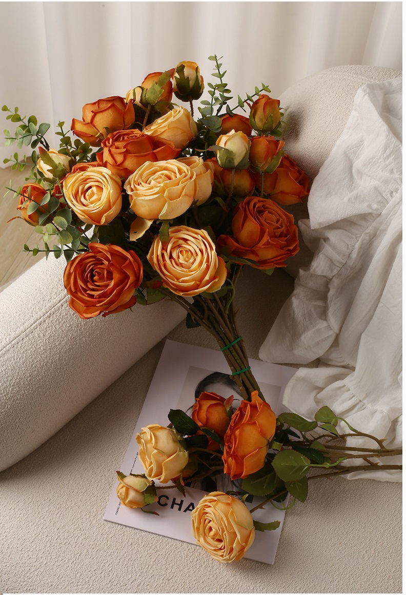 Hoa hồng Ecuador dạng bó trang trí phòng khách BHM7512 | Flexdecor VN | 9