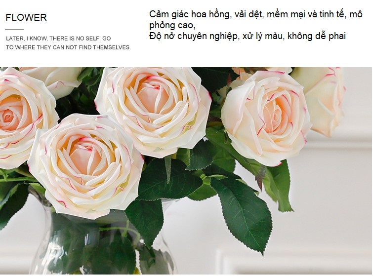 Hoa hồng Ecuador vải lụa cao cấp HNT0919 | Flexdecor VN | 5