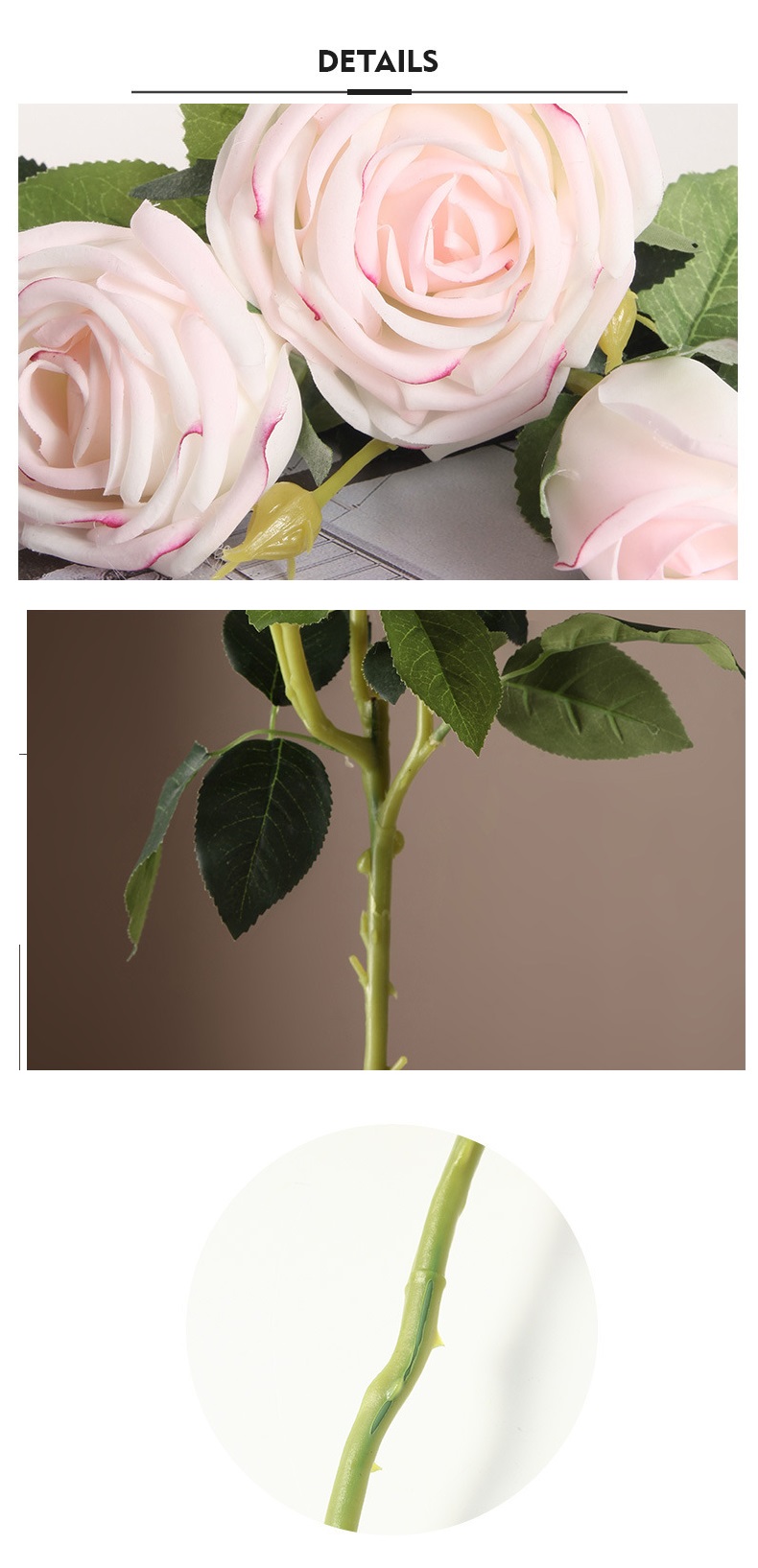 Hoa hồng Mon Coeur vải trang trí nội thất BHM6252 | Flexdecor VN | 19