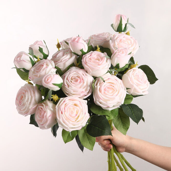 Hoa hồng Mon Coeur vải trang trí nội thất BHM6252 | Flexdecor VN | 2