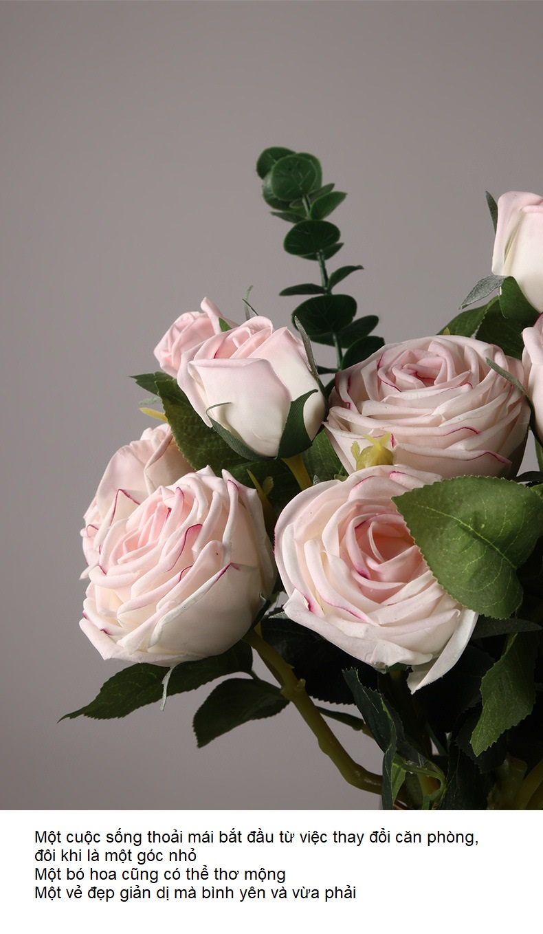 Hoa hồng Mon Coeur vải trang trí nội thất BHM6252 | Flexdecor VN | 7