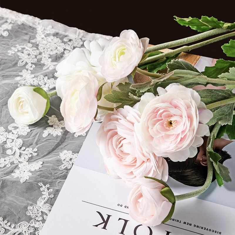 Hoa hồng trà vải lụa trang trí văn phòng BHM3335 | Flexdecor VN | 17