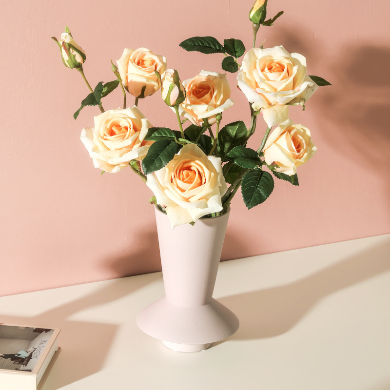 Hoa hồng vải lụa trang trí nội thất BHM6418 | Flexdecor VN | 23