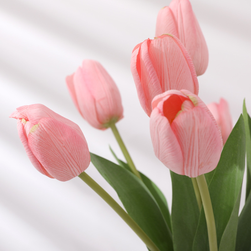 Hoa lụa Tulip trang trí phòng khách HNT5584 | Flexdecor VN | 5