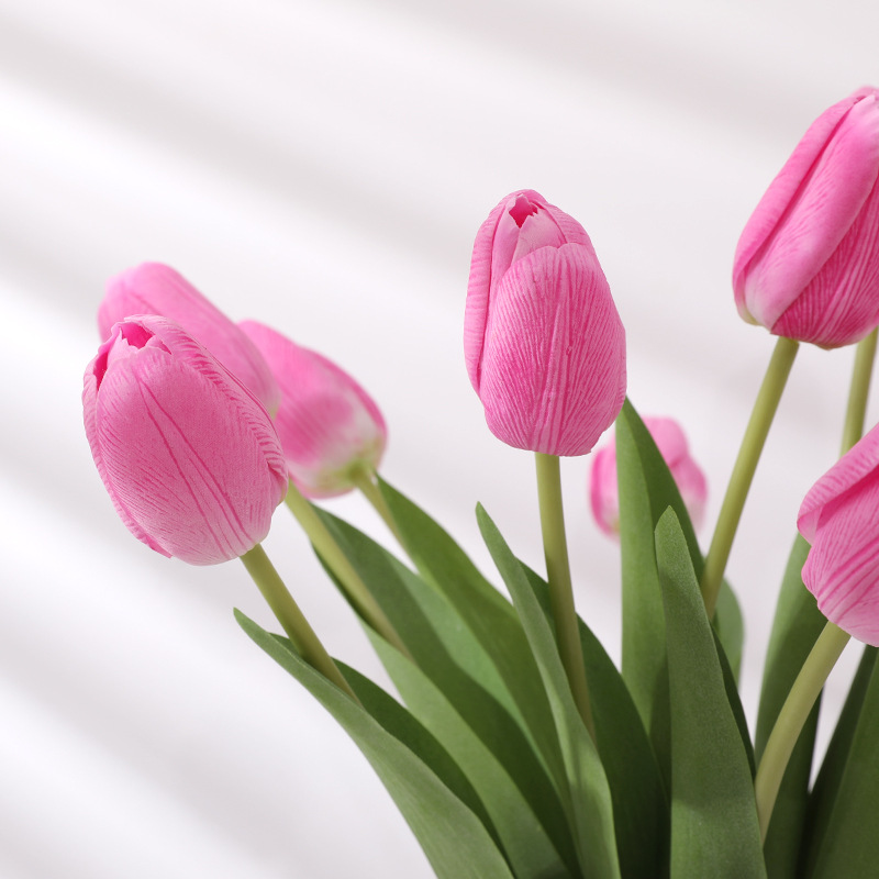 Hoa lụa Tulip trang trí phòng khách HNT5584 | Flexdecor VN | 3