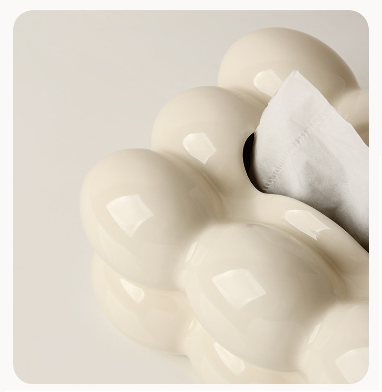 Hộp đựng giấy quả trứng gốm BHM8930 | Flexdecor VN | 17