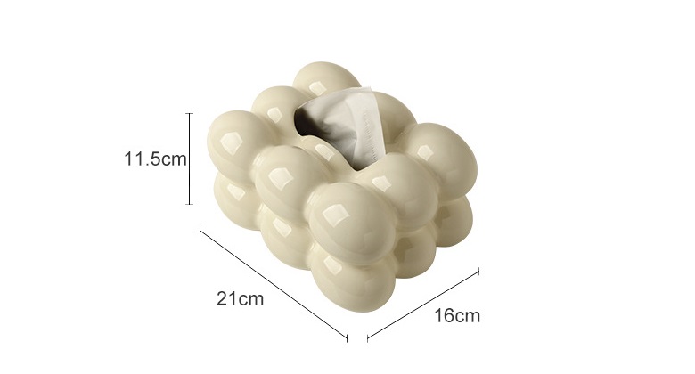 Hộp đựng giấy quả trứng gốm BHM8930 | Flexdecor VN | 15