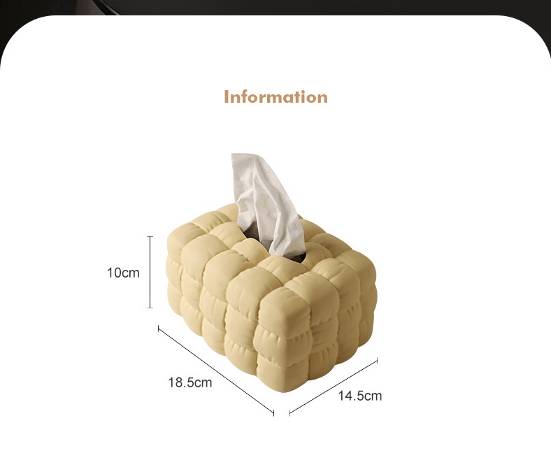 Hộp khăn giấy bánh mì bằng gốm BHM0880 | Flexdecor VN | 11