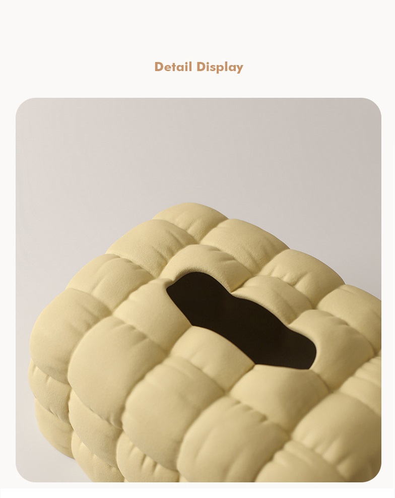 Hộp khăn giấy bánh mì bằng gốm BHM0880 | Flexdecor VN | 1