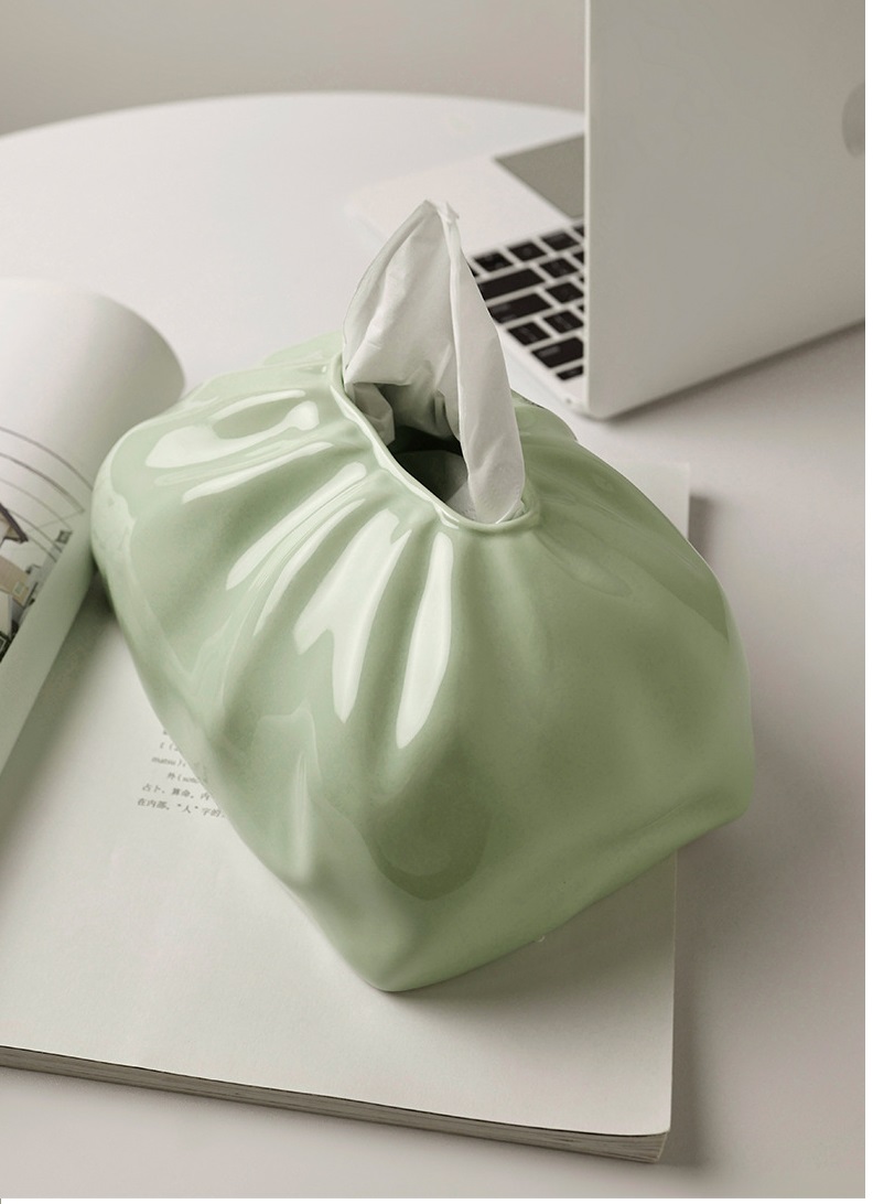 Hộp khăn giấy kiểu dáng túi quà đơn giản BHM4540 | Flexdecor VN | 17