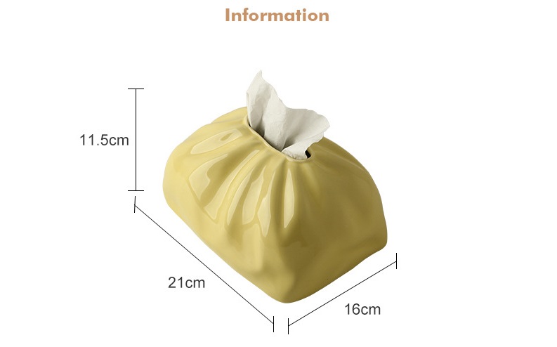 Hộp khăn giấy kiểu dáng túi quà đơn giản BHM4540 | Flexdecor VN | 13