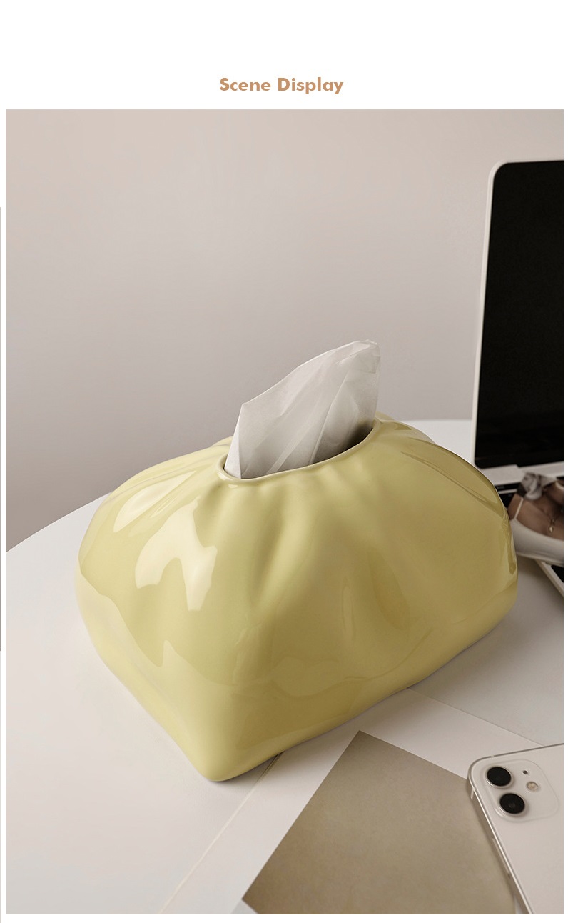 Hộp khăn giấy kiểu dáng túi quà đơn giản BHM4540 | Flexdecor VN | 15