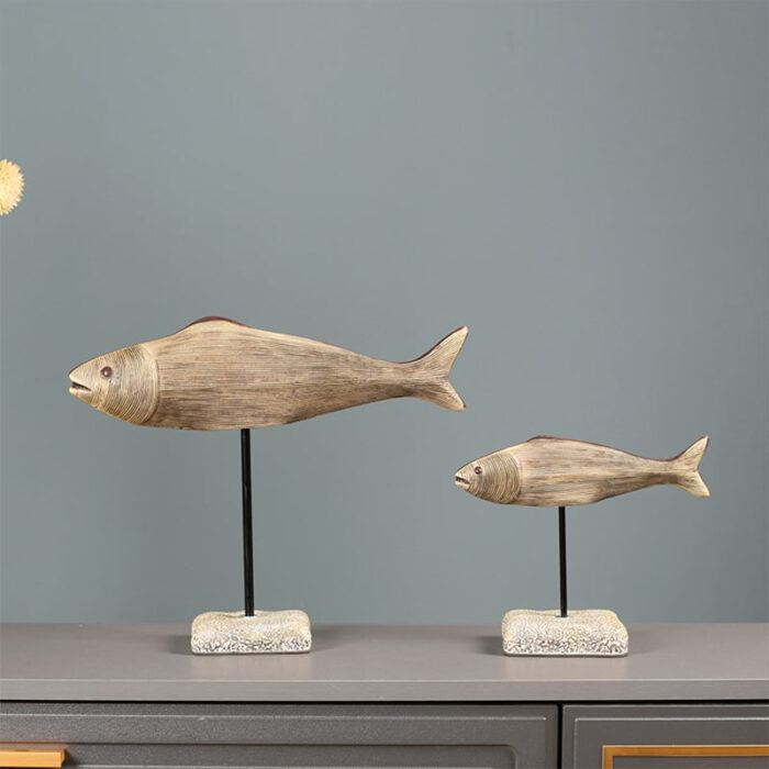 Mô hình đôi cá trang trí phòng khách HBSK-02 | Flexdecor VN | 1