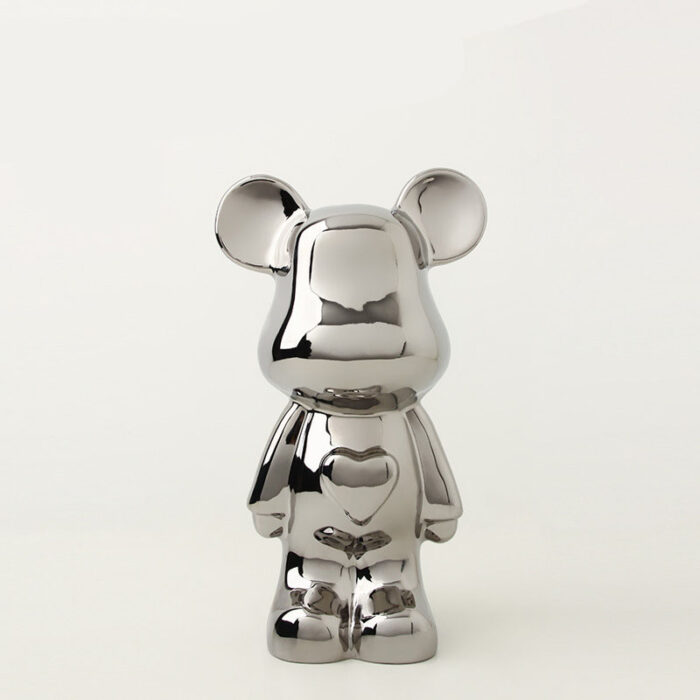 Tượng gấu Bearbrick gốm sứ decor nhiều màu BH1101 | Flexdecor VN | 2