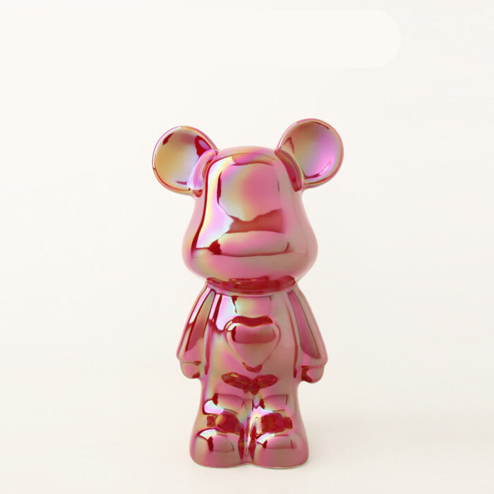 Tượng gấu Bearbrick gốm sứ decor nhiều màu BH1101 | Flexdecor VN | 6