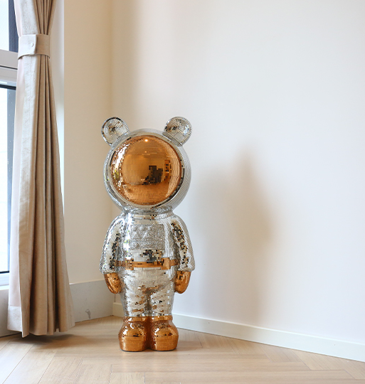 Tượng gấu Bearbrick trang trí phòng khách HSBK-4856 | Flexdecor VN | 7