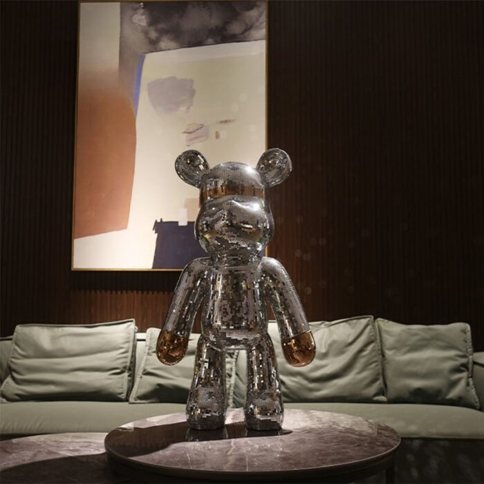 Tượng gấu Bearbrick trang trí phòng khách HSBK-4856 | Flexdecor VN | 1