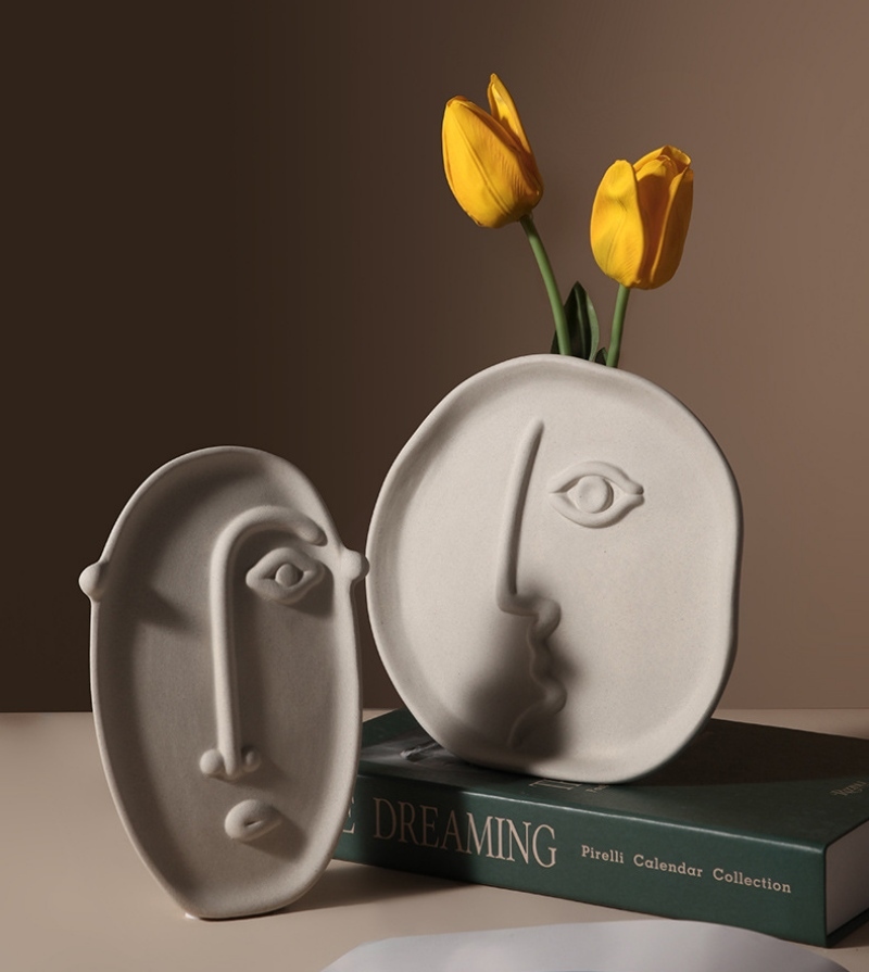 Bình hoa gốm khuôn mặt nghệ thuật sáng tạo JB0106 | Flexdecor VN | 5