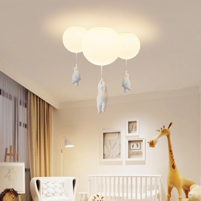 Đèn ốp trần trang trí gấu nhỏ bay cao ZCH0225 | Flexdecor VN | 2