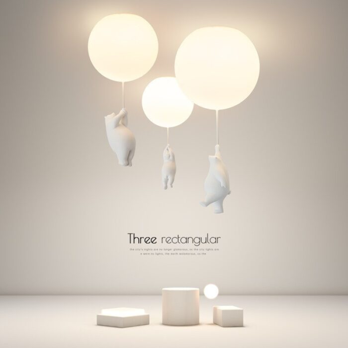 Đèn ốp trần trang trí gấu nhỏ bay cao ZCH0225 | Flexdecor VN | 4