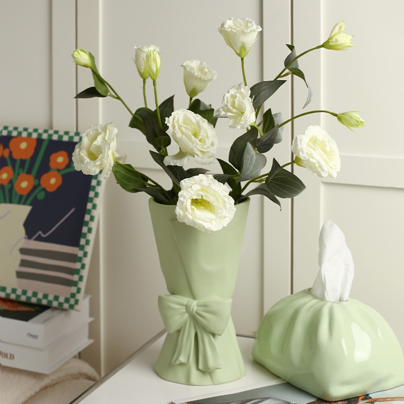 Lọ hoa gốm trang trí phong cách Morandi JB6708 | Flexdecor VN | 7