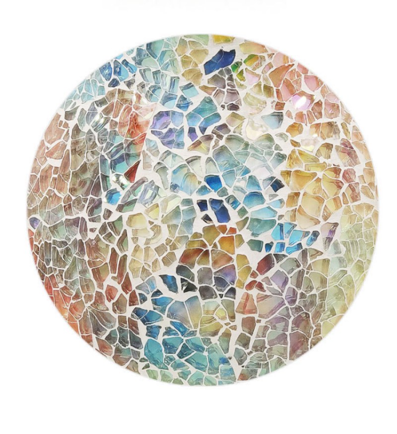 Bình hoa thủy tinh khảm mosaic Châu Âu hiện đại H2114 | Flexdecor VN | 7