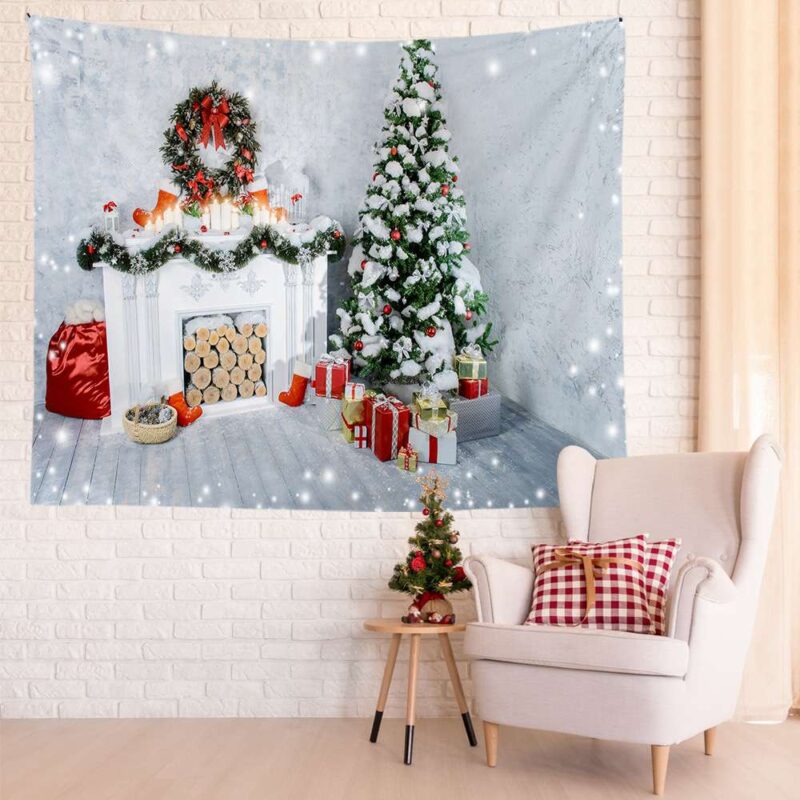Thảm treo tường trang trí Giáng sinh ấm áp CGT065 | Flexdecor VN | 3