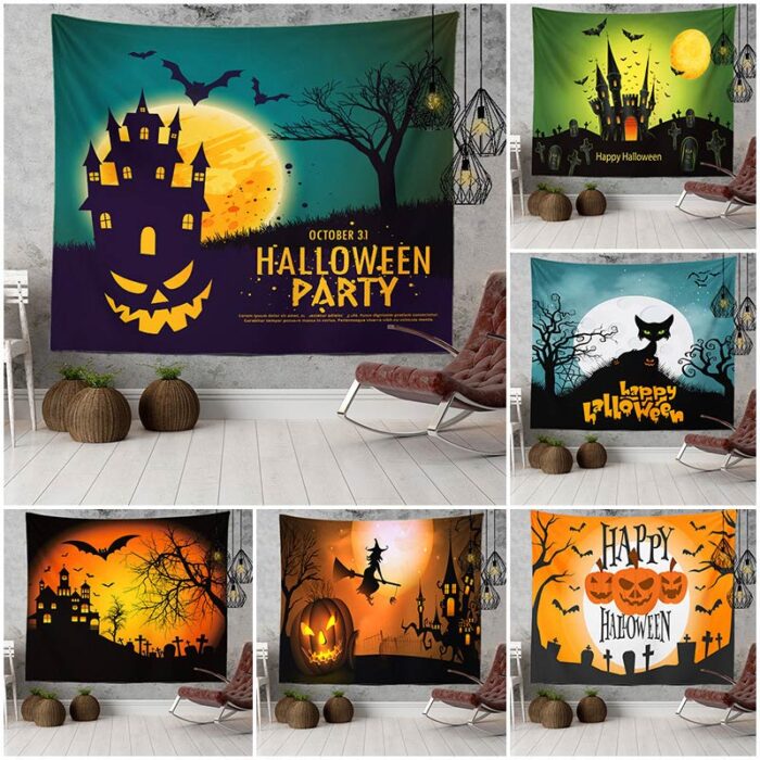 Thảm treo tường trang trí Halloween rùng rợn ZG07 | Flexdecor VN | 1