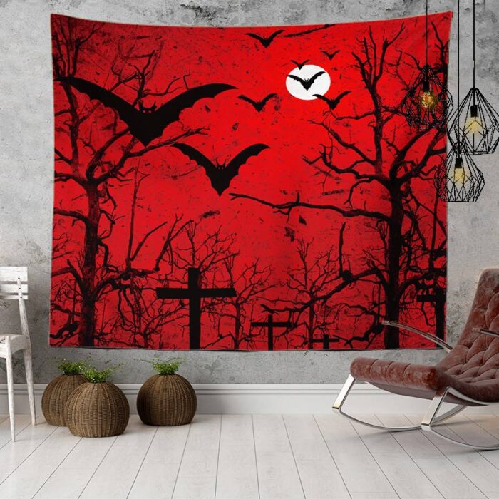 Thảm treo tường trang trí Halloween rùng rợn ZG07 | Flexdecor VN | 2