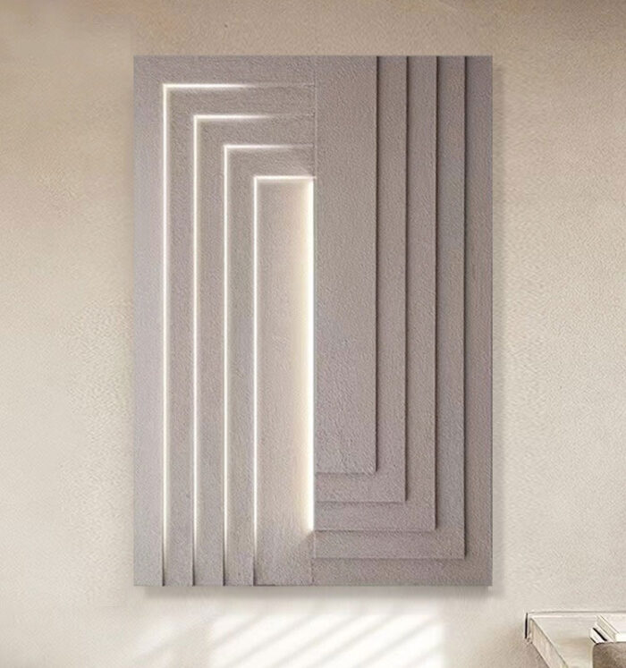 Tranh treo tường phù điêu bằng gỗ có đèn DHA9932 | Flexdecor VN | 3