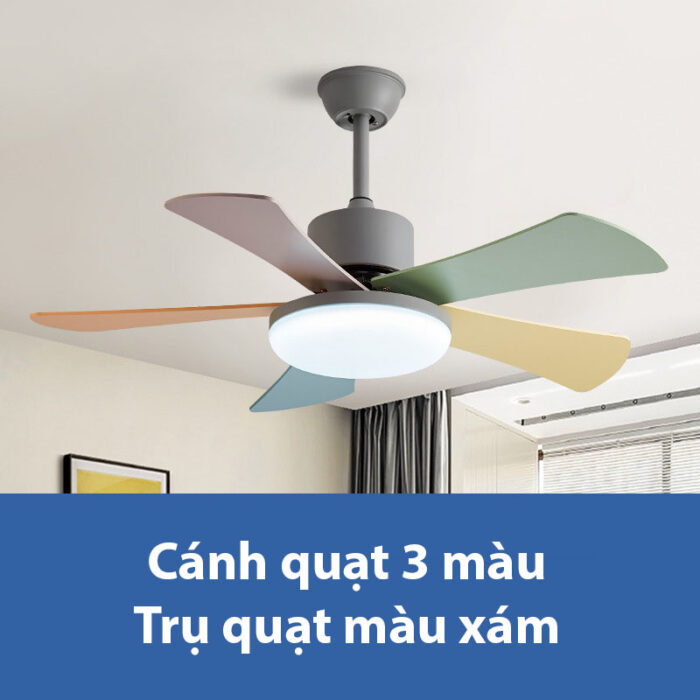 Quạt trần đèn cánh 3 màu decor phòng khách F228 | Flexdecor VN | 4