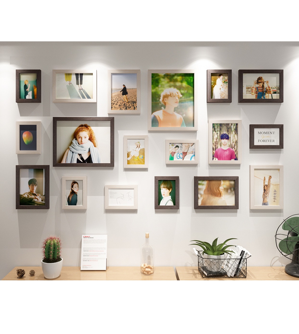 Bộ khung ảnh treo tường gia đình đa sắc YSD7615 | Flexdecor VN | 23