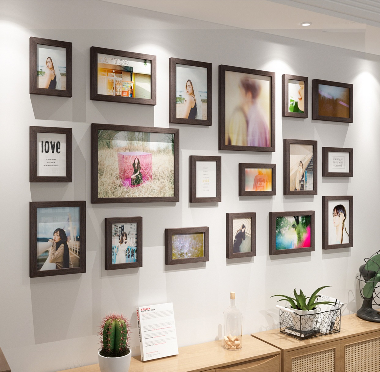 Bộ khung ảnh treo tường gia đình đa sắc YSD7615 | Flexdecor VN | 9