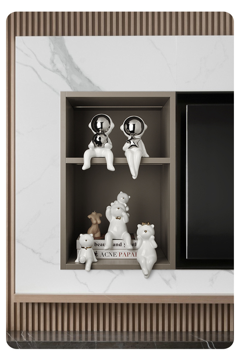 Bộ tượng gia đình Gấu trang trí tủ rượu BHM2975 | Flexdecor VN | 15
