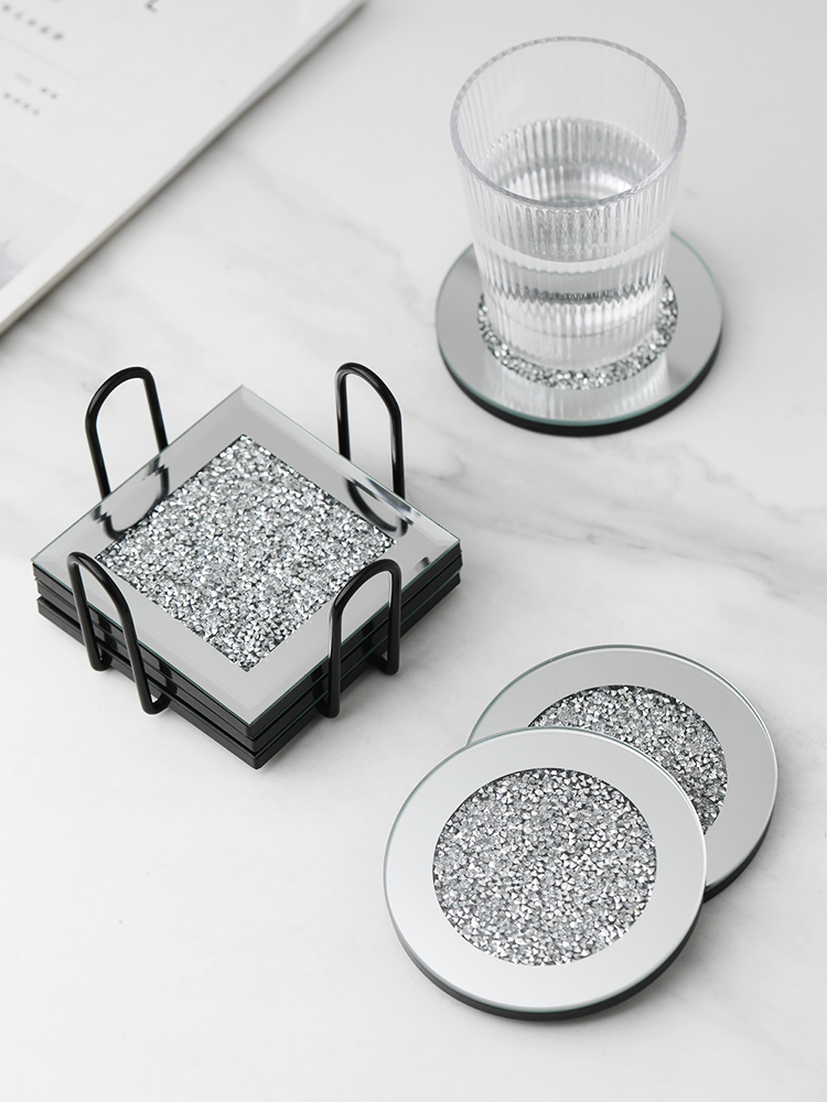Bộ đế lót ly kim cương Coaster sang trọng XM4836 | Flexdecor VN | 1