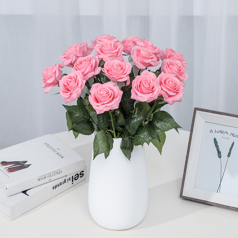 Hoa hồng nhung để bàn cao cấp HNT9482 | Flexdecor VN | 21