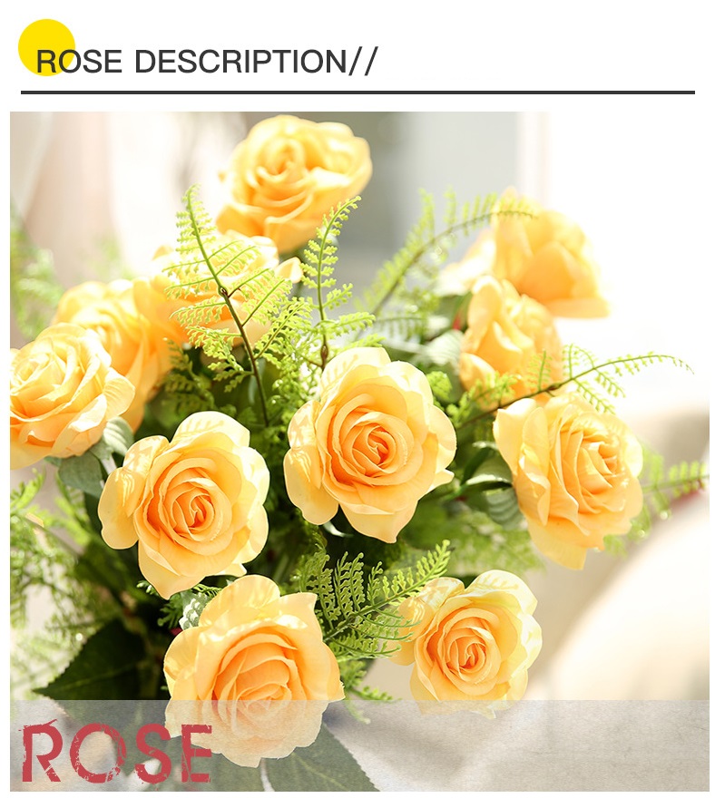 Hoa hồng nhung để bàn cao cấp HNT9482 | Flexdecor VN | 5