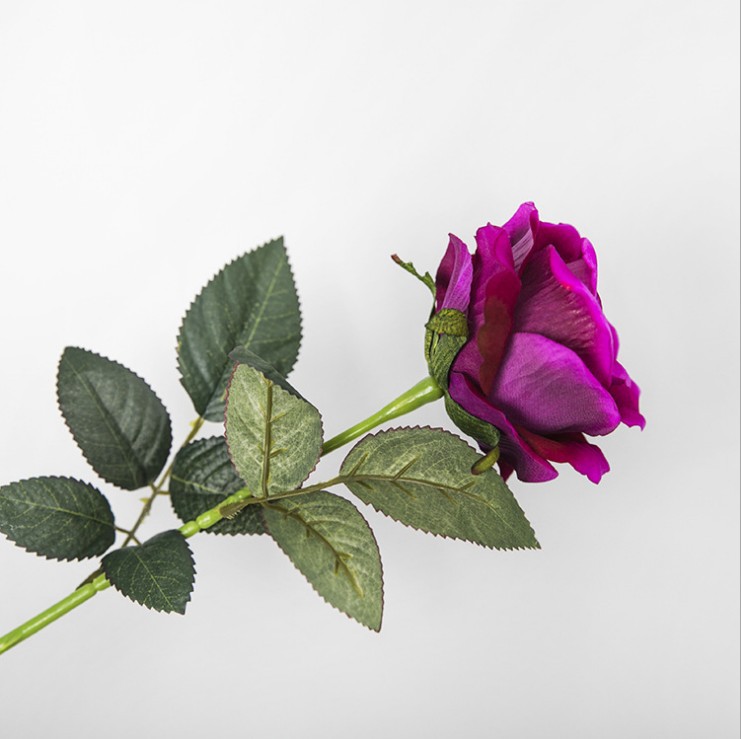 Hoa hồng đỏ vải lụa nhung để bàn HNT0432 | Flexdecor VN | 29