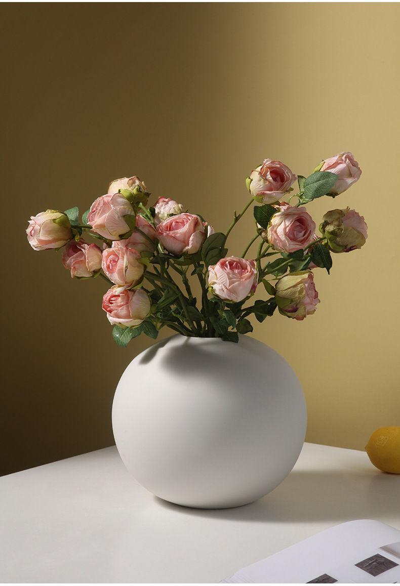 Hoa hồng vải lụa đa sắc hiện đại BHM4398 | Flexdecor VN | 19