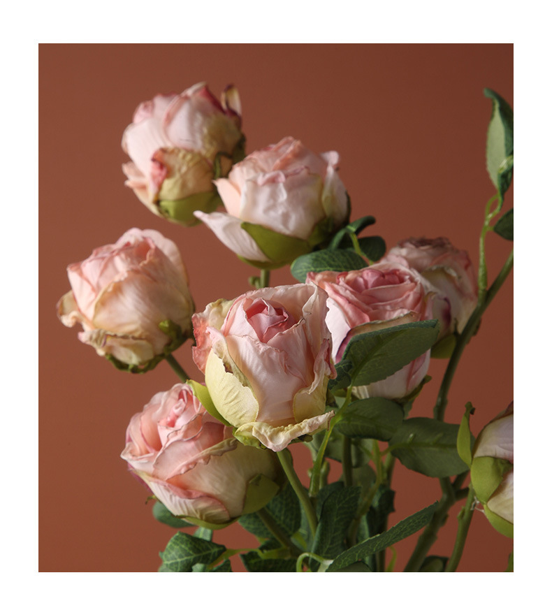 Hoa hồng vải lụa đa sắc hiện đại BHM4398 | Flexdecor VN | 11