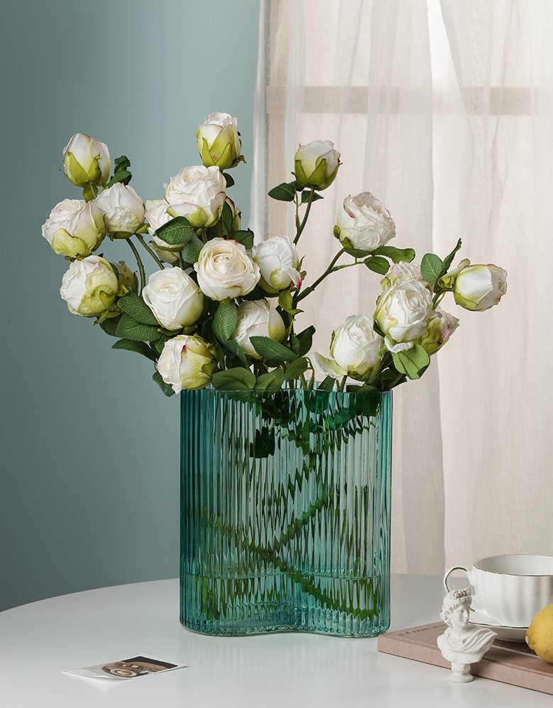 Hoa hồng vải lụa đa sắc hiện đại BHM4398 | Flexdecor VN | 3