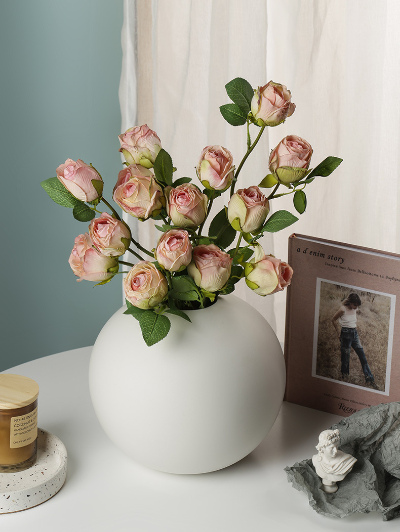 Hoa hồng vải lụa đa sắc hiện đại BHM4398 | Flexdecor VN | 1