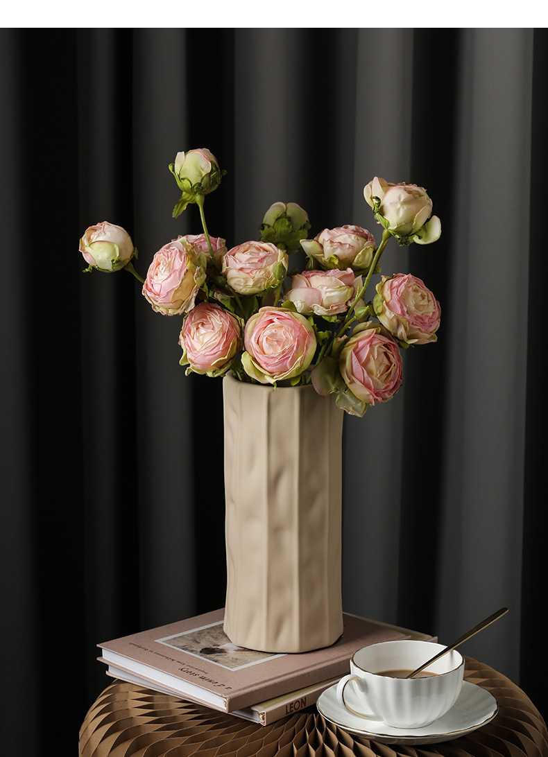 Hoa hồng vải lụa đa sắc hiện đại BHM4398 | Flexdecor VN | 27