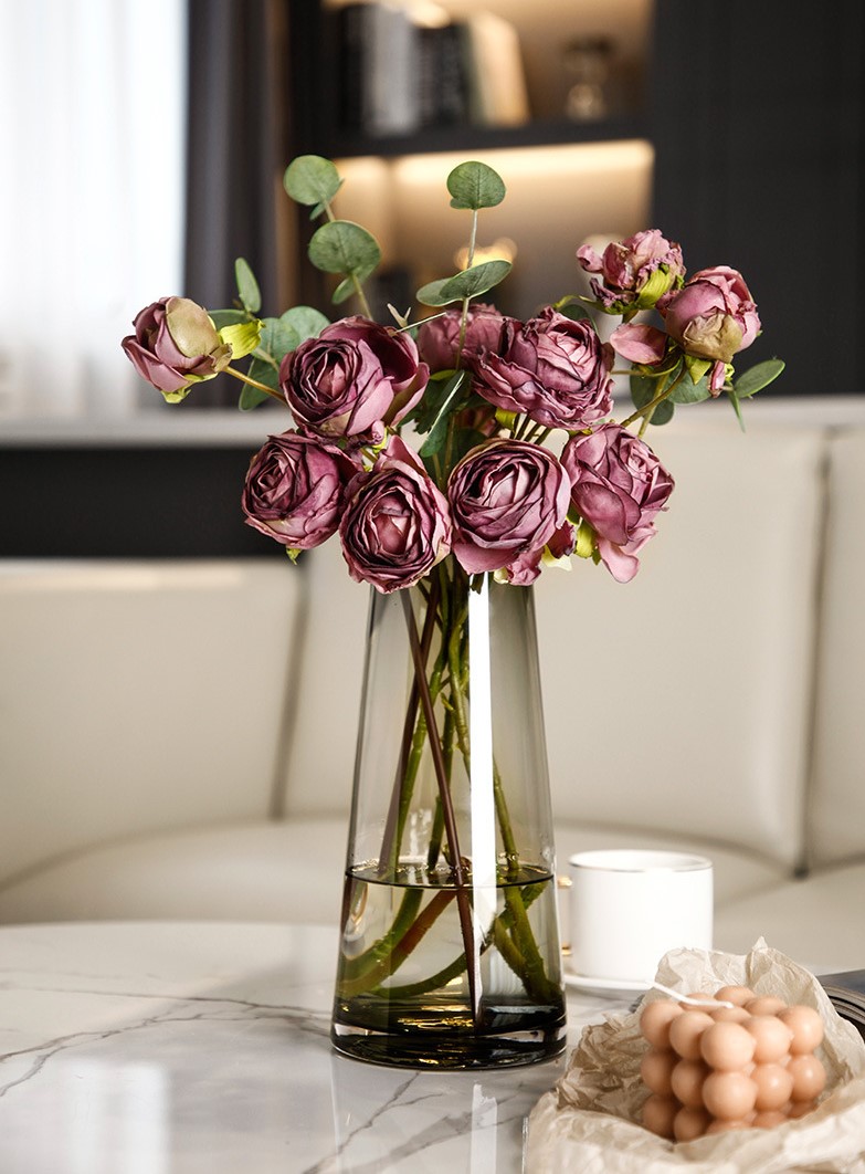 Hoa hồng vải lụa đa sắc hiện đại BHM4398 | Flexdecor VN | 25