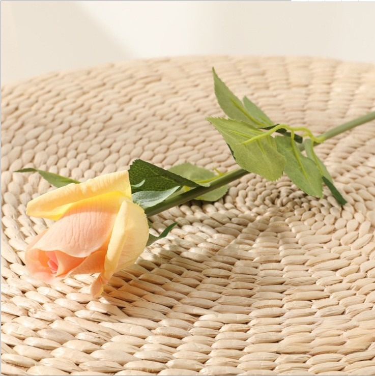 Hoa lụa Hồng nụ trang trí bàn khách HNT9606 | Flexdecor VN | 13