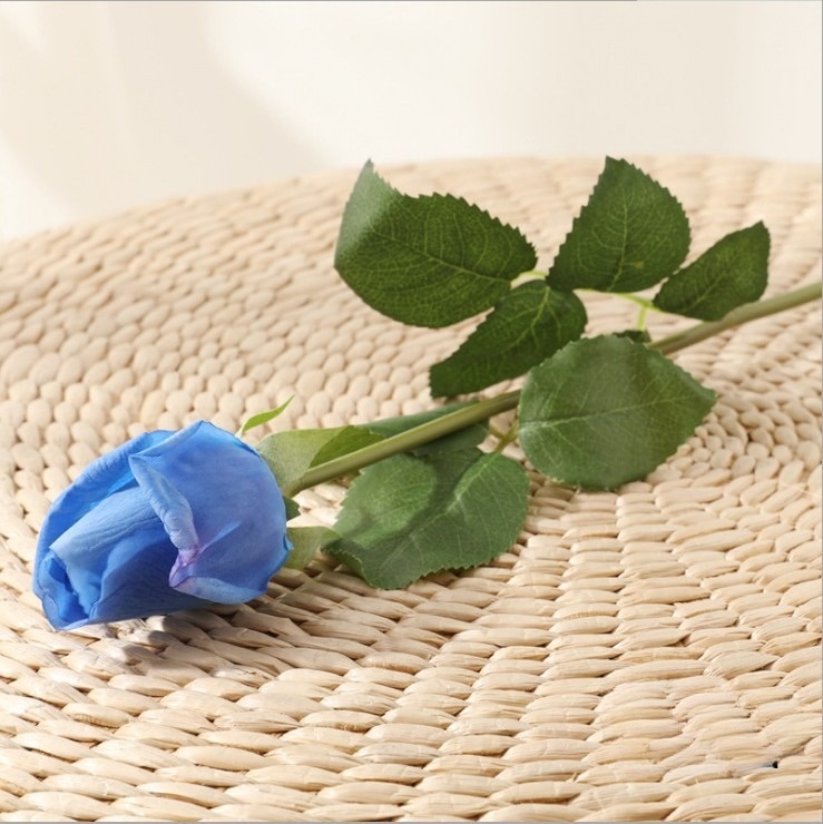 Hoa lụa Hồng nụ trang trí bàn khách HNT9606 | Flexdecor VN | 15